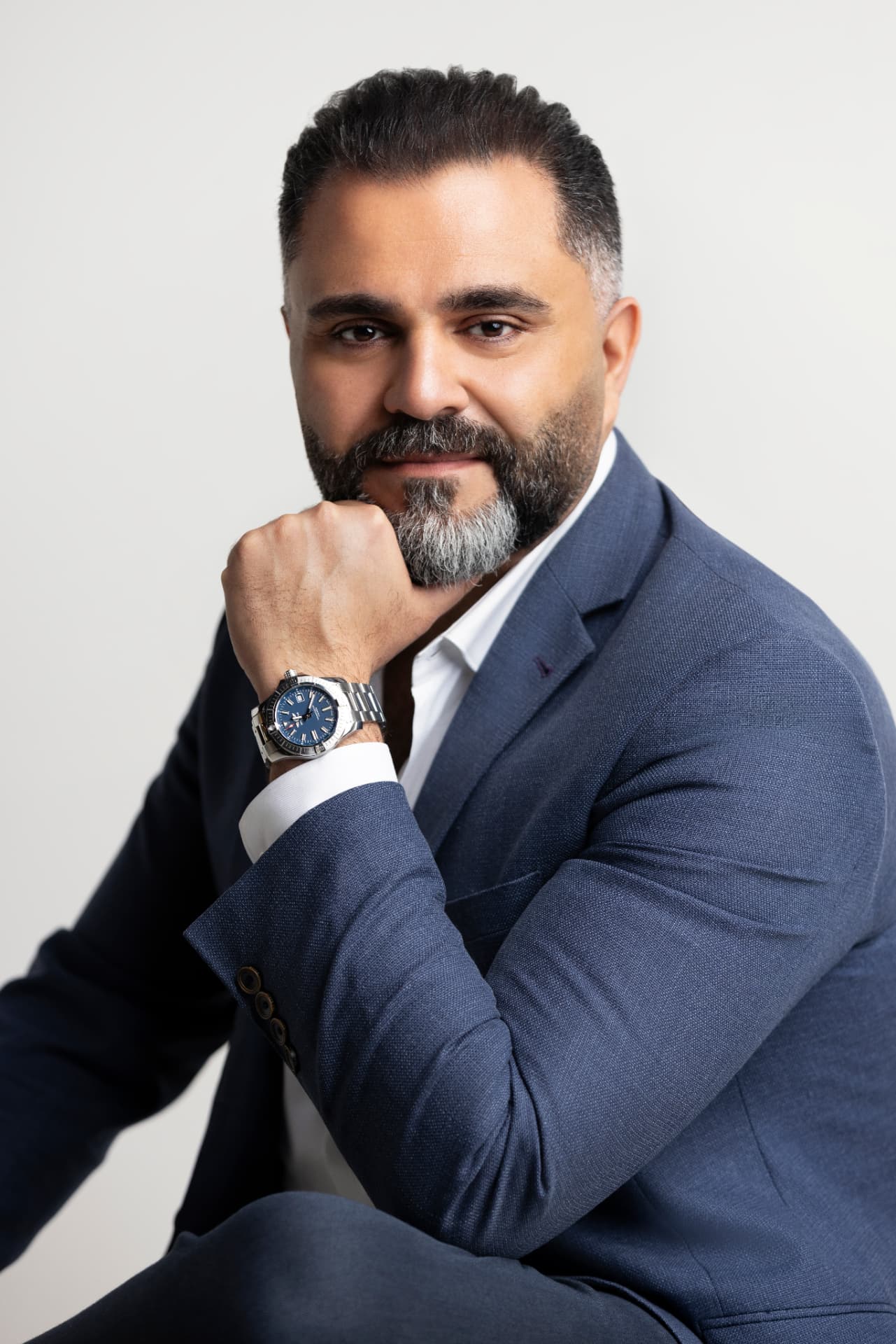 Alaa Hassan, ecommerce operator and growth advisor, in a navy jacket